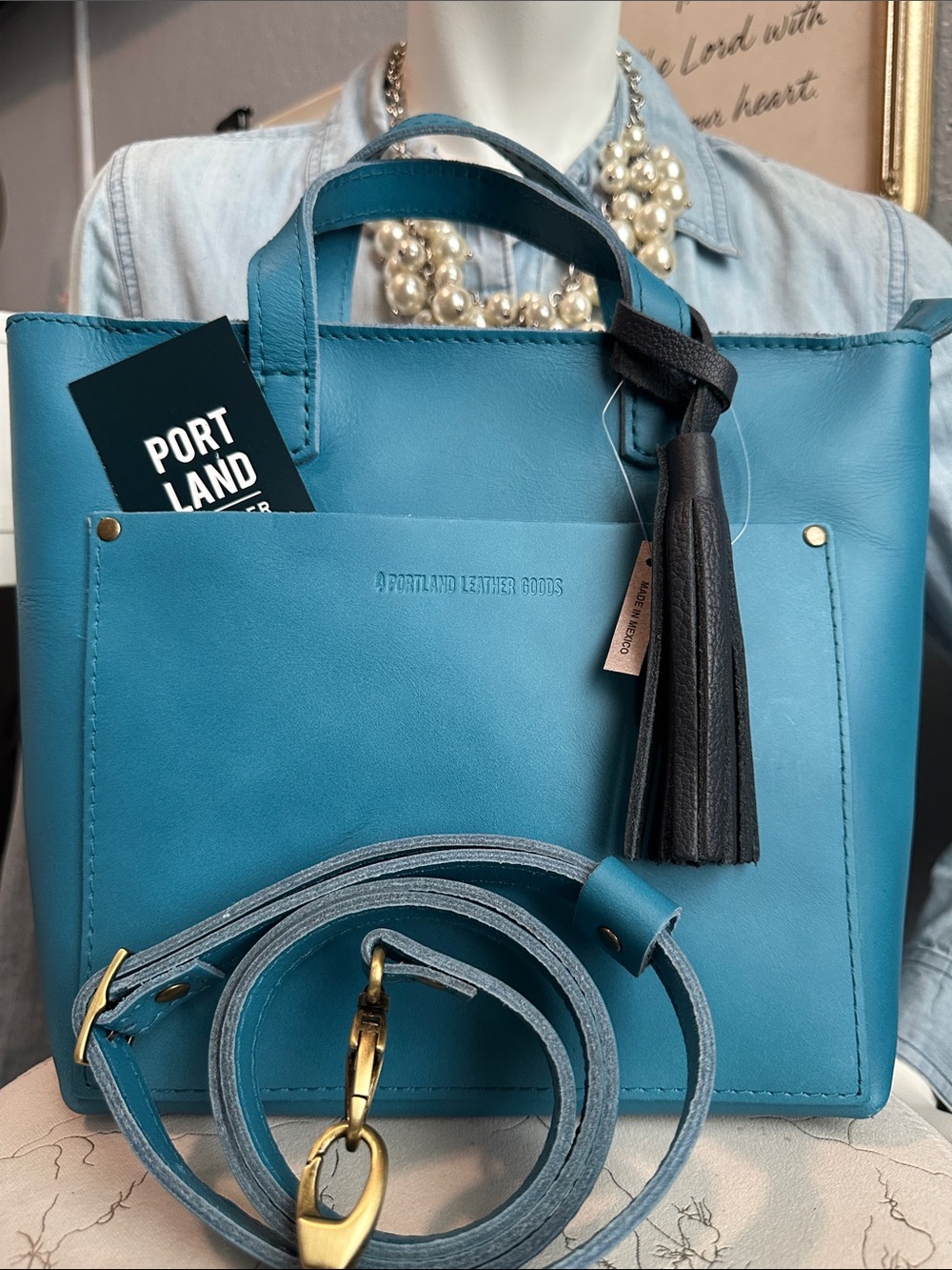 Unicorn  🦄 PLG Mystery Blue mini crossbody tote night owl 🦉 tassel